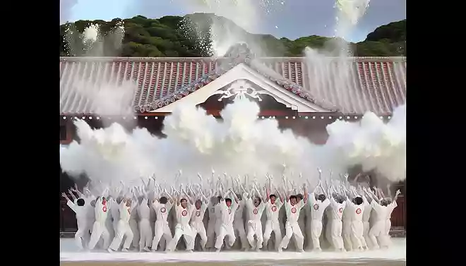 沖縄では卒業式で小麦粉を投げる文化があった