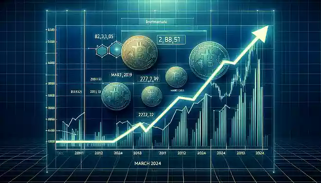 2024年2月に続き、3月にも市場最高値を更新した仮想通貨はどれでしょう?