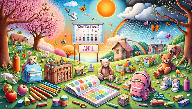 4月になると、子供たちは何が変わるでしょうか