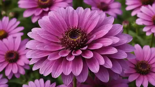 ピンクや紫色に咲く秋を代表するお花は何でしょう?
