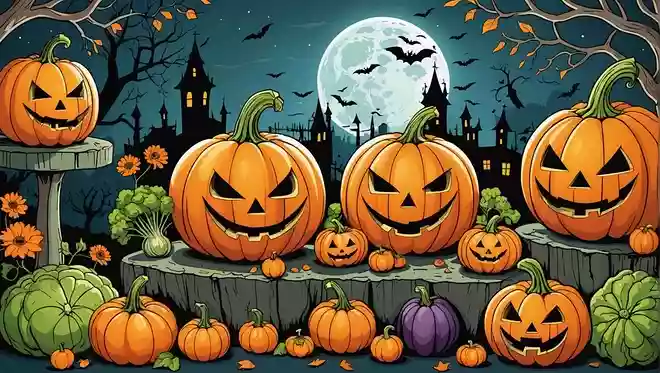 ハロウィンの日に飾る、野菜の名前はなんでしょうか?