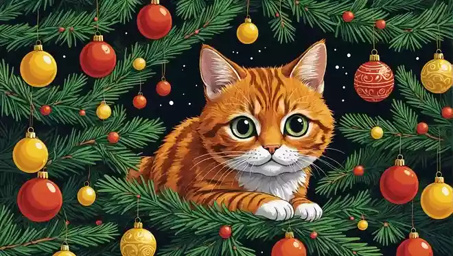 【なぞなぞ】クリスマスツリーにかくれている動物はなあに?