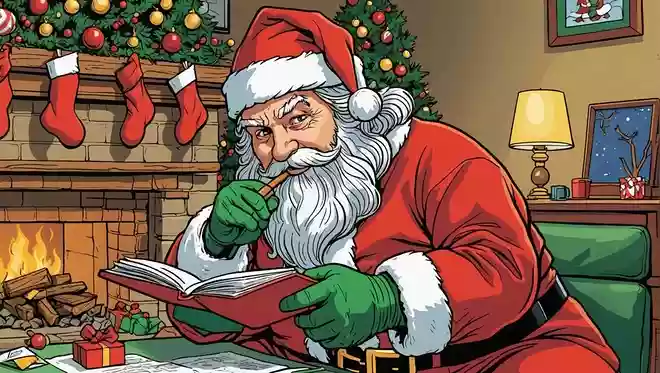 【なぞなぞ】クリスマス前にやってきてしまったサンタさん。そのサンタさんが持っている棒はどんな棒でしょうか?