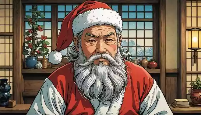 明治時代に初めて登場した日本のサンタクロースはどんな髪型だったでしょう?