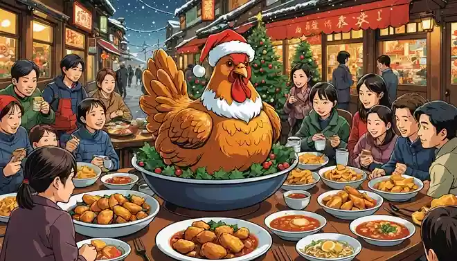 日本でクリスマスにチキンを食べる理由は?