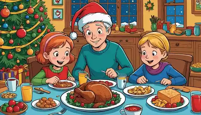 クリスマスでも食べ過ぎないようにしようね!
