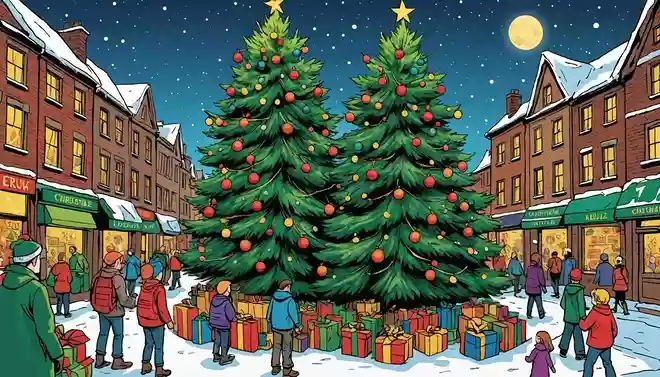 2024年を最後に恒例のクリスマスツリーの公開が終了されるのはどこでしょう?