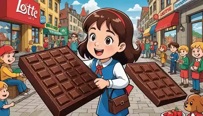 ロッテは初めて販売したチョコレートをどんな方法で宣伝したでしょうか。