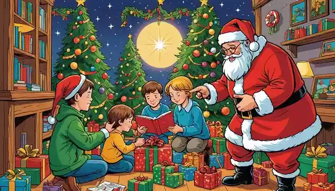 The best thing about being a kid at Christmas is not having to pay for all the Christmas gifts. Merry Christmas!