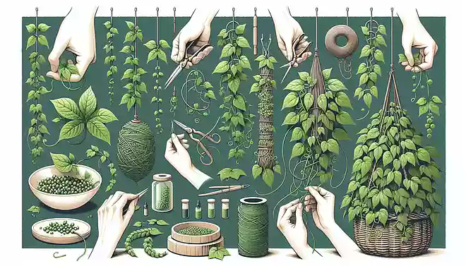 作るつる草吊るすつゆ草