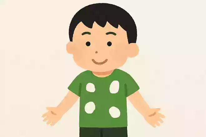穴が4つも空いているTシャツを翼君は何も気にせず着ています。どうしてでしょうか?