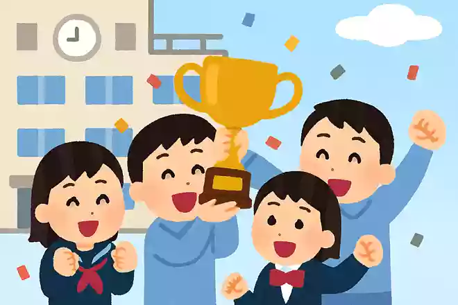 「今年は◯組が優勝だ!」「そうだ!」