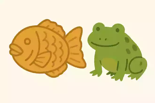 鯛の形の「たい焼き」はもともと違う生き物の形でした。何の形をしていたでしょうか?