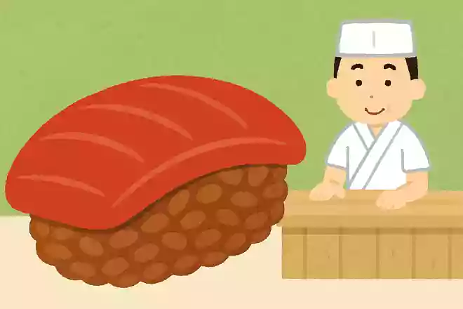 江戸前寿司では赤酢を使ったシャリが定番