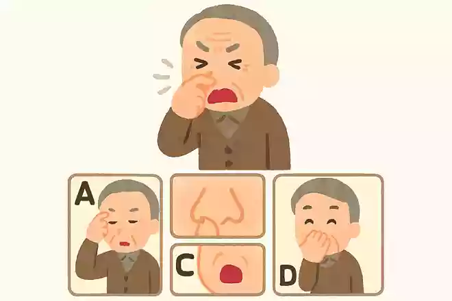 くしゃみを止めたい時、どこを押さえると効果的?