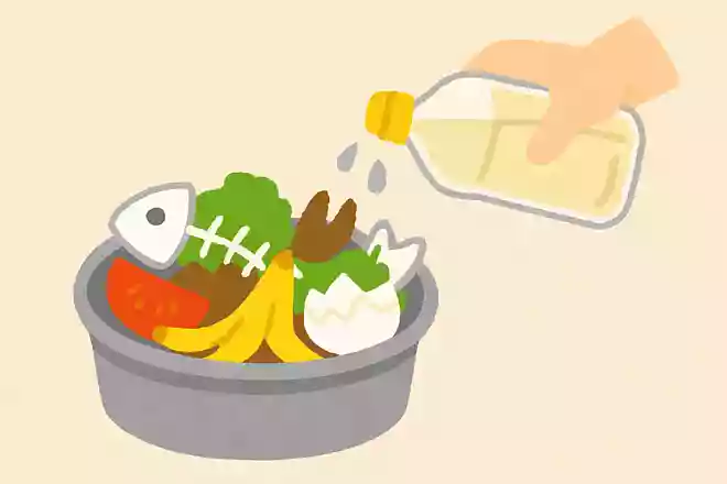 生ゴミに少量の酢を垂らすと消臭になるNEW!
