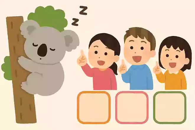 動物園ではコアラが寝ているところをよく見かけますが、コアラは1日に何時間寝ているでしょうか？