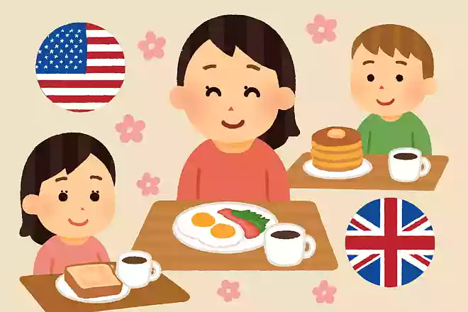 アメリカやイギリスの母の日にはお母さんはどこで朝食を食べるでしょう?