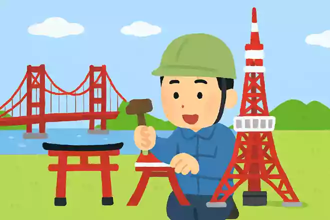 ある人はつり橋を作った。別の日には鳥居を作り別の日には東京タワーを作りました。この人は一体何をしている人？