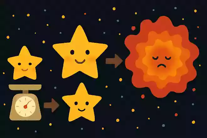 星は生まれたときの重さで寿命が決まる