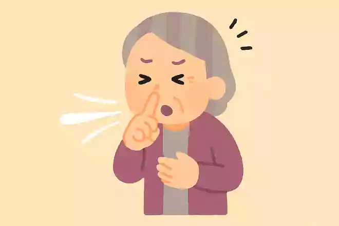 くしゃみが出そうなときに、体のある部分を使うと止められます。その体の部分をどう使う?