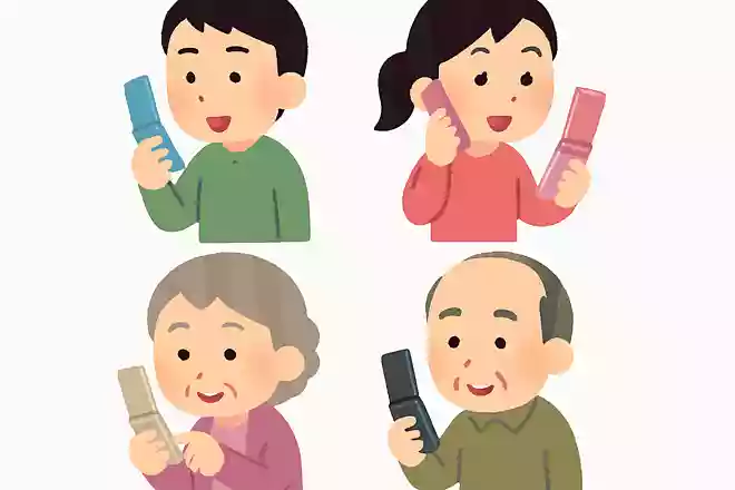 ガラケーを使っている人