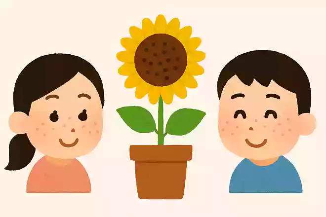 人間の顔にも植物にもあるものはなんでしょう?