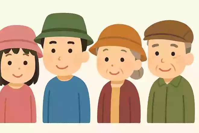 帽子をかぶっている人