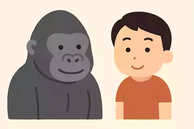 ゴリラと人間の遺伝子は何%同じでしょうか?