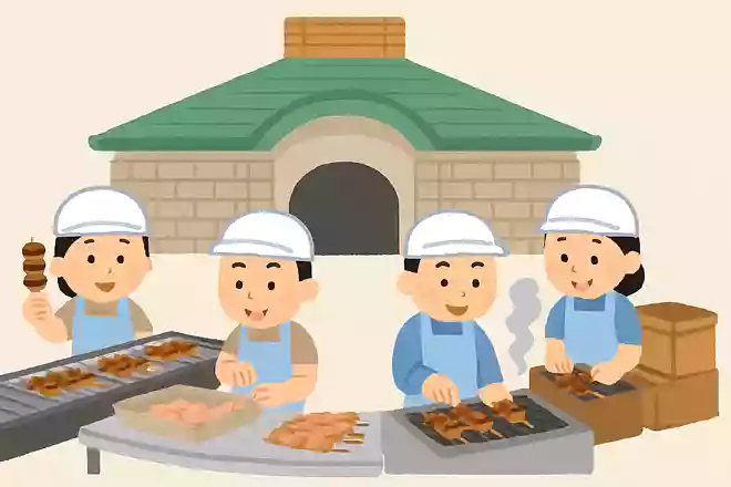 両国国技館の地下には焼き鳥を作る工場がある