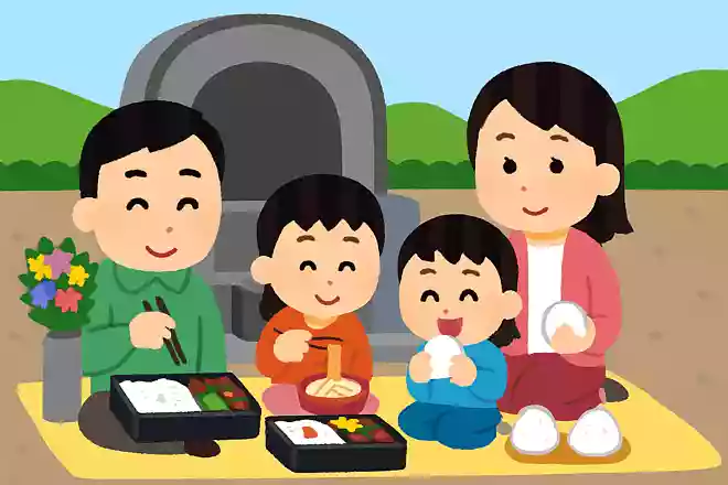 沖縄県ではお墓の前でお弁当を食べる「清明祭」という行事がある