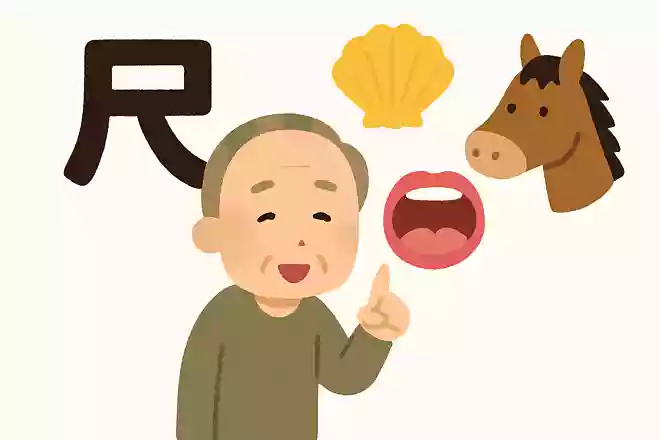 「尺」+「貝」+「口」+「馬」=