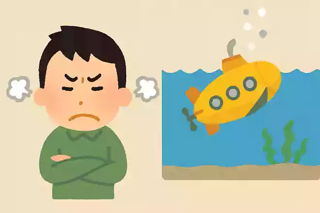30人乗りの潜水艦に25人しか乗っていないのに沈んでしまったのはなぜでしょう?