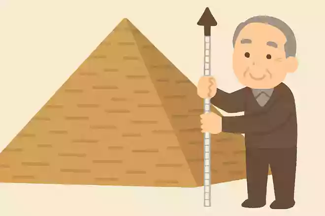 クフ王のピラミッドの高さはおよそ140メートル