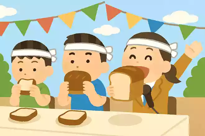 大きなパンを取ると高得点