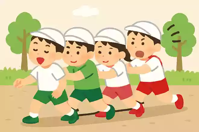 前と後ろには声の大きい人