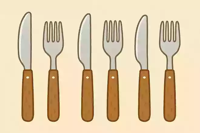 並べられたナイフとフォークは内側と外側、どちらから使うのが正しいでしょうか?NEW!