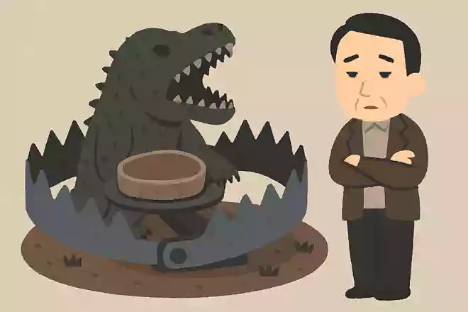 大きい餌と大きい罠には大きい獲物がかかってきますハリソン山中