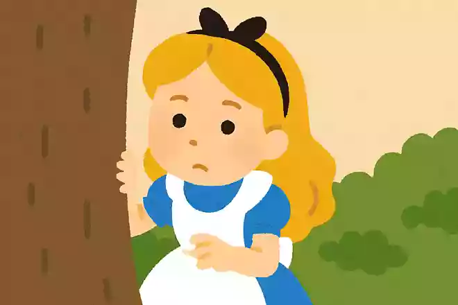 Curiosity often leads to trouble.アリス『ふしぎの国のアリス』