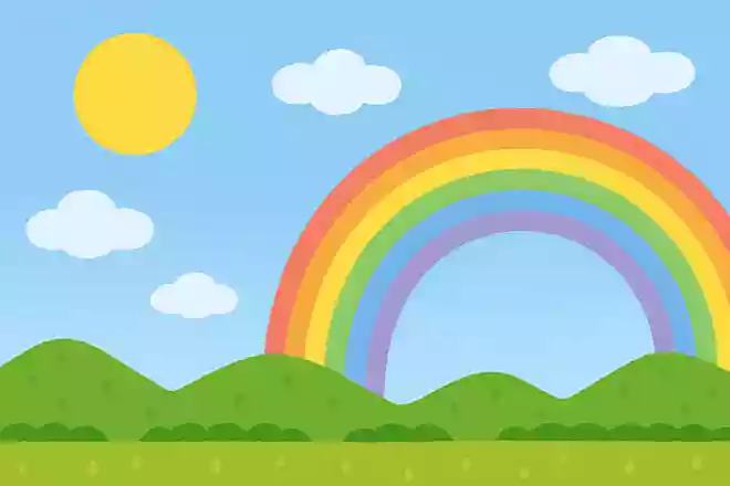 虹は太陽の反対側にできる