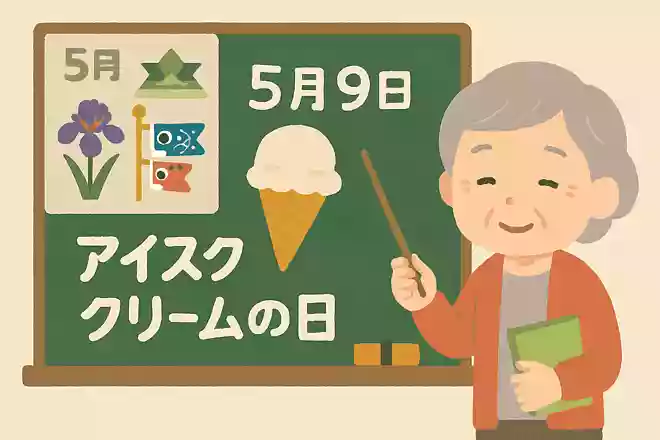5月9日はアイスクリームの日と呼ばれている