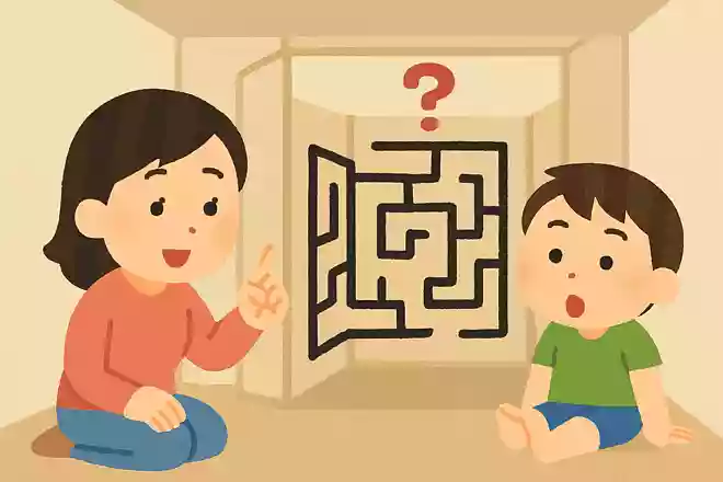 でぐちがないのにでられるへやがあります。なぜでしょうか