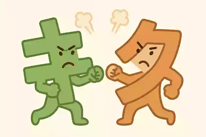 カタカナ2文字が戦いました。その2文字はなんでしょう?