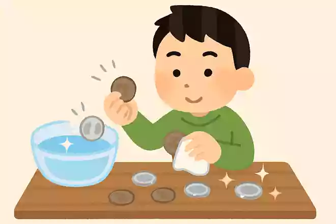 小銭をキレイにする方法はどれでしょう?NEW!