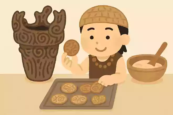 縄文人は縄文土器でクッキーのようなものを作っていた