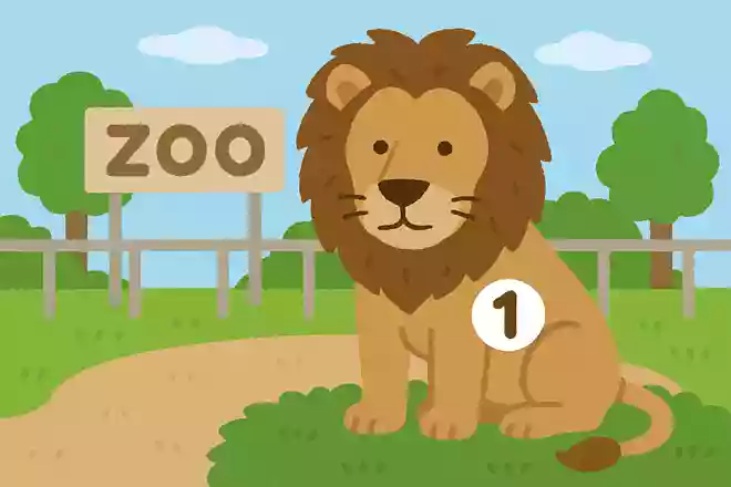 動物園のライオンに番号をふりわけるとしたら何番でしょうか?