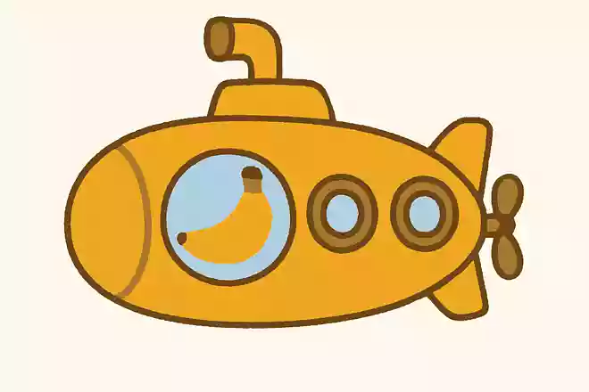 潜水艦がある果物を運んでいます。その果物はなんでしょう?