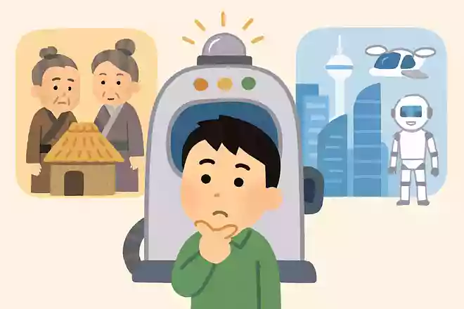 タイムマシーンがあったら、過去と未来どっちに行く?