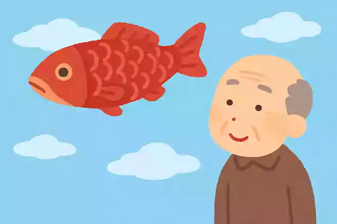 魚は海の生き物ですが、空を泳ぐ魚もいます!何でしょうか?