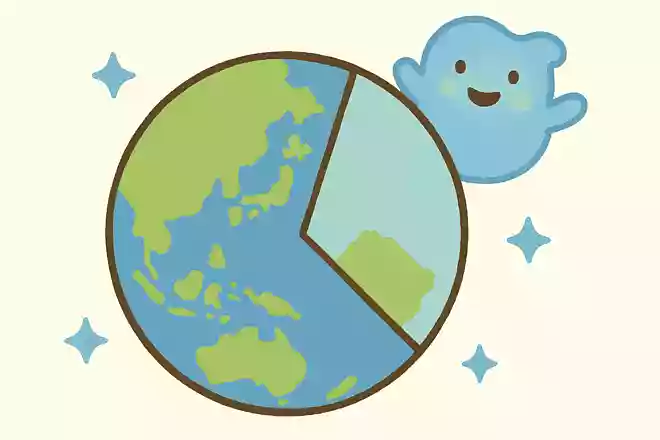 海は地球のどれくらいの割合を占める?